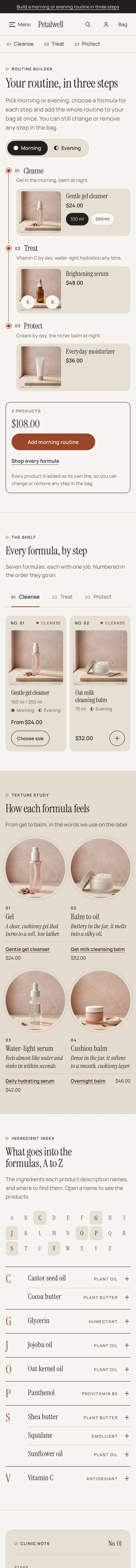 Kaolume home page on a phone