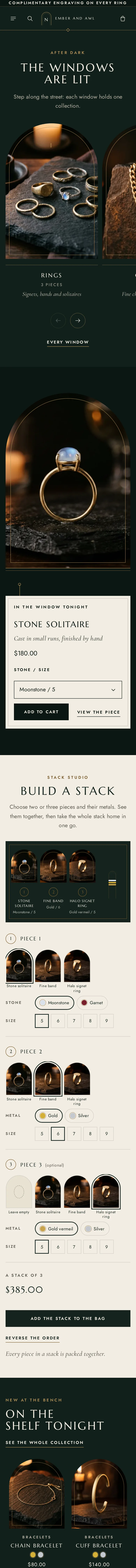 Nottelume home page on a phone