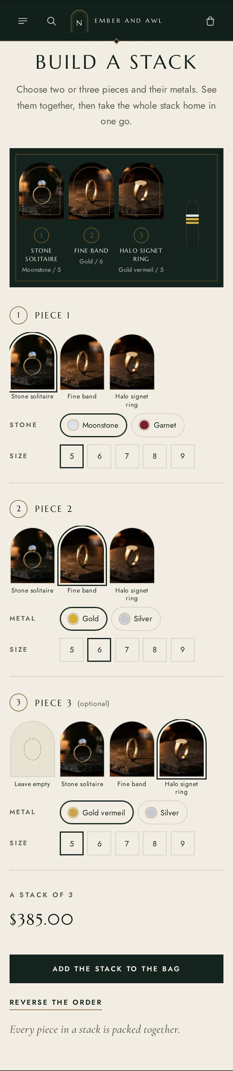 Stack studio on a phone